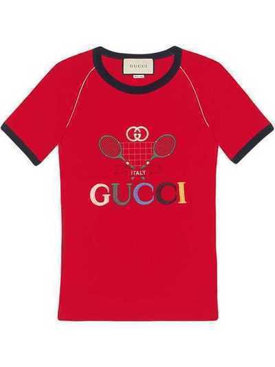 Gucci футболка Gucci Tennis в рубчик 574386XJA8Y