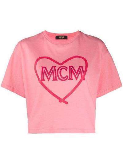MCM укороченная футболка с логотипом MFTASXN01