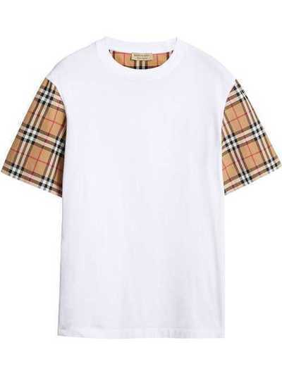Burberry футболка с рукавами в клетку Vintage Check 8014896