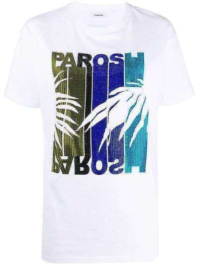 P.A.R.O.S.H. футболка со стразами CAROSHD110629