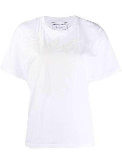 Ermanno Scervino футболка с круглым вырезом и вышивкой D365L711APTHJ