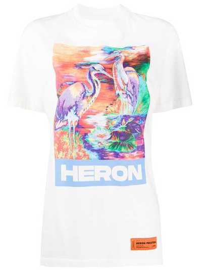Heron Preston футболка с графичным принтом HWAA015R209140130188