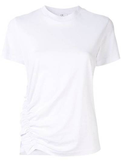 CK Calvin Klein футболка асимметричного кроя 108CW76052WHT