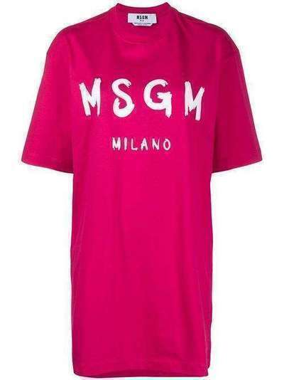 MSGM футболка оверсайз с логотипом 2842MDA168207498