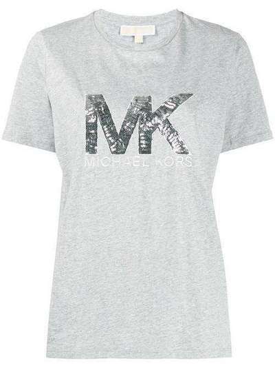Michael Michael Kors футболка с логотипом из пайеток MH95MCE97J