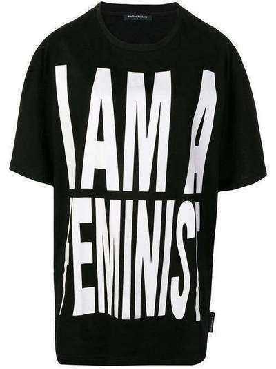 Marlies Dekkers футболка оверсайз с надписью 'I Am a Feminist' 19842