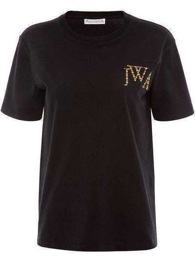 JW Anderson футболка с вышитым логотипом JE06519D713999