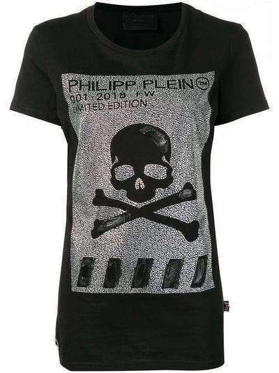 Philipp Plein декорированная футболка с круглым вырезом WTK1117PJY002N