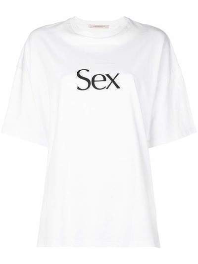 Christopher Kane футболка 'Sex' TS538MEDIUMWEIGHTJERSEYWHITE