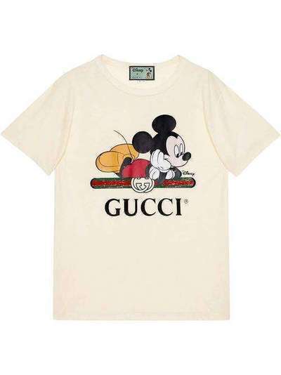 Gucci футболка оверсайз с принтом Mickey из коллаборации с Disney 492347XJB7W