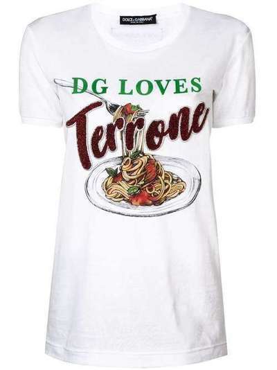 Dolce & Gabbana футболка с графичным принтом F8K74ZHH7NK