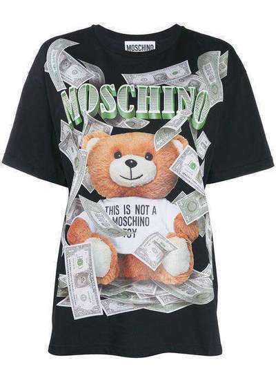 Moschino футболка Teddy Bear с логотипом V07015440