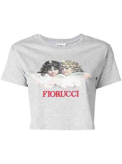 Fiorucci укороченная футболка 'Angels' WMLSS18VACRPTEECOTTONJERSEY