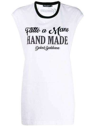 Dolce & Gabbana футболка с принтом Hand Made F8L34ZG7TTS