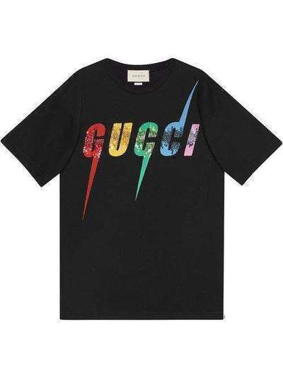 Gucci футболка оверсайз с принтом Gucci Blade 539081XJA2H