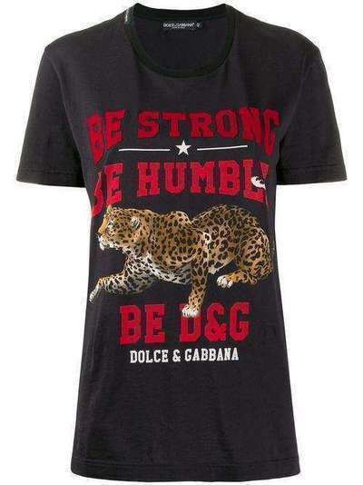 Dolce & Gabbana футболка Be Strong Be Humble F8K74TG7TAO