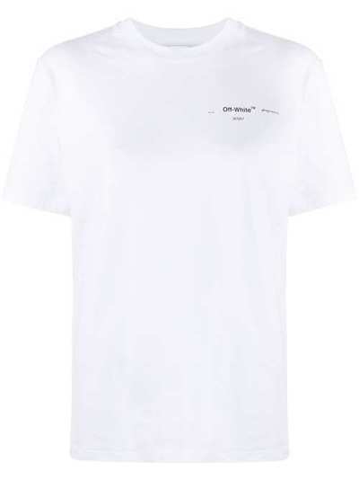 Off-White футболка свободного кроя с логотипом OWAA049S20JER0030110