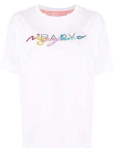 BAPY BY *A BATHING APE® футболка с вышитым логотипом и короткими рукавами BTE1156