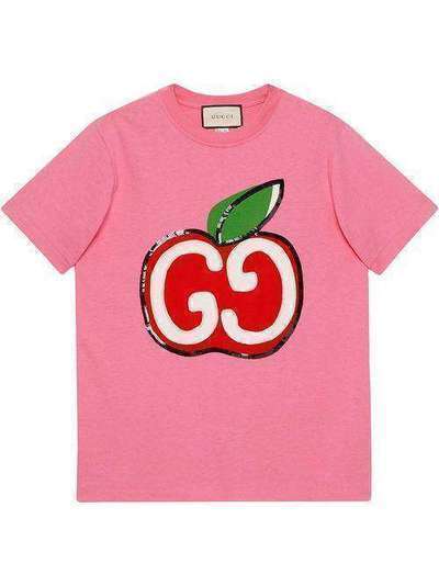 Gucci футболка с принтом GG Apple 580762XJB7U