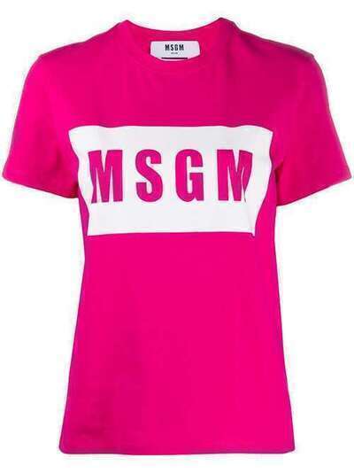 MSGM graphic logo-print T-shirt 2842MDM195207498