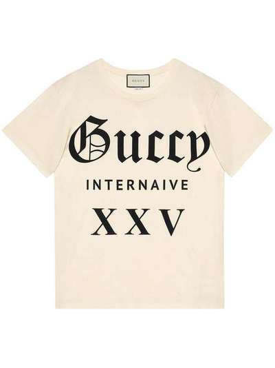 Gucci футболка 'Guccy Internaive XXV' 492347X3P07