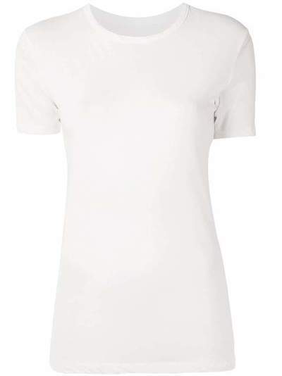 Yohji Yamamoto однотонная футболка с круглым вырезом NNT02070OFFWHITE