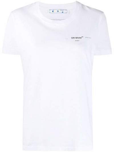 Off-White футболка свободного кроя с логотипом OWAA049S20JER0100184