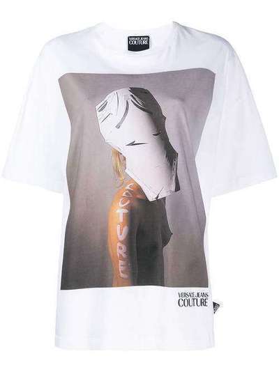 Versace Jeans Couture футболка с графичным принтом B2HUA7VE30257