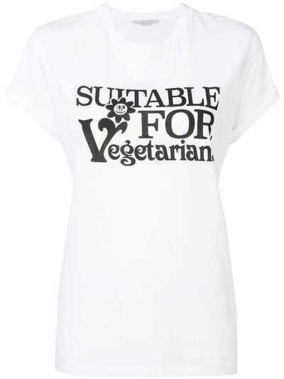 Stella McCartney футболка со слоганом 380913SMW19
