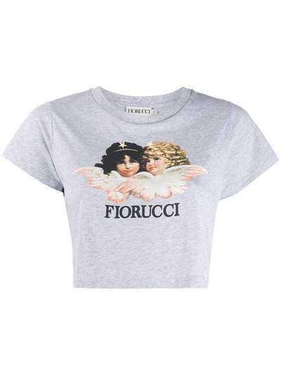 Fiorucci укороченная футболка Vintage Angels WWCTVANCJGR
