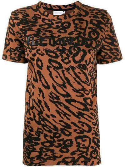 Calvin Klein футболка из ткани пике с леопардовым принтом K20K201488