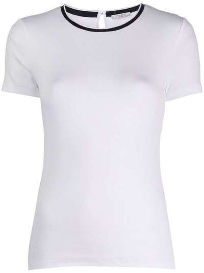 Peserico футболка узкого кроя с контрастным воротником S06524J05669D