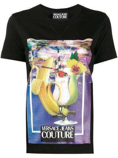 Versace Jeans Couture футболка с графичным принтом B2HVB7D230377