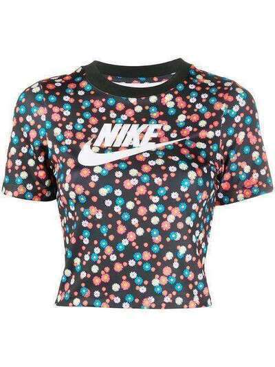 Nike футболка Heritage с цветочным принтом CJ2475