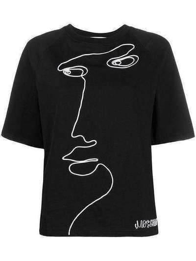 Moschino футболка с принтом A07100440