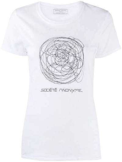 Société Anonyme футболка с принтом WOMENSSCRIBBLETEE