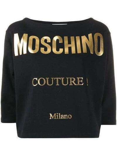 Moschino футболка с принтом J07085526