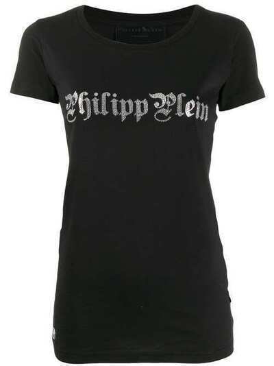 Philipp Plein футболка с короткими рукавами и декором Skull P19CWTK1360PJY002N