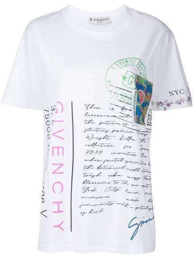 Givenchy футболка с принтом BW707Z3Z3M