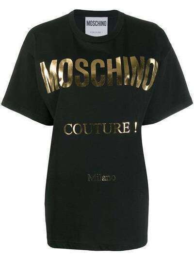Moschino футболка оверсайз с логотипом J07015540