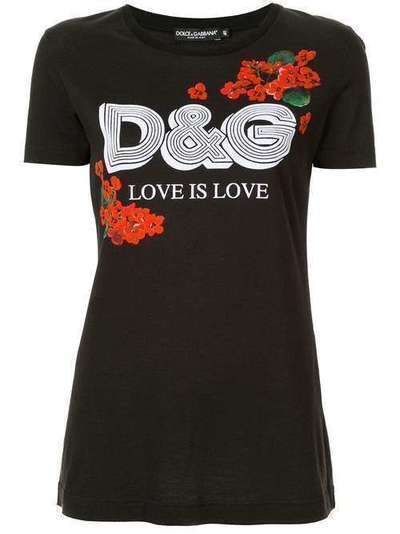 Dolce & Gabbana футболка с логотипом F8H32TG7THN