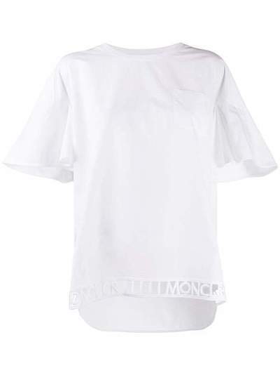 Moncler футболка с короткими рукавами и вышивкой F10938C72700C8031