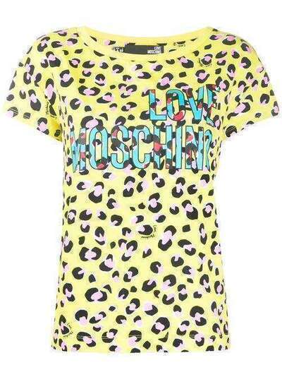 Love Moschino футболка с леопардовым принтом W4F301TM4179