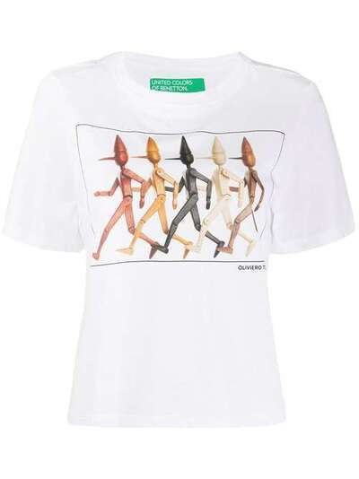 Benetton футболка Toscani с фотопринтом 3P1ZE16I3