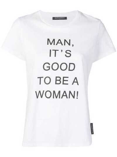 Marlies Dekkers футболка с надписью 'Good to be a Woman' 19840