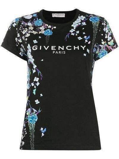 Givenchy футболка с цветочным принтом и логотипом BW707Y3Z3E