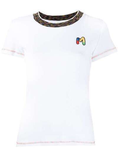 M Missoni футболка с нашивкой-логотипом 2DL000252J002C