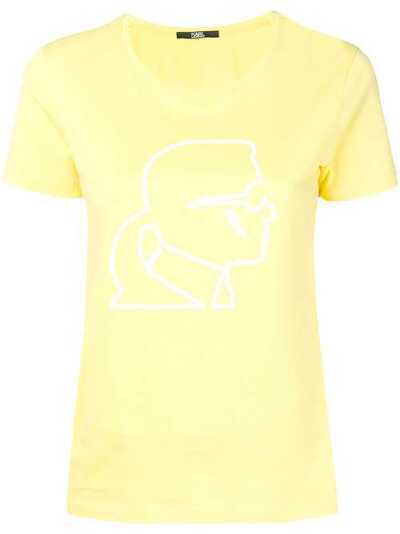 Karl Lagerfeld футболка Ikonik с принтом 86KW1700735