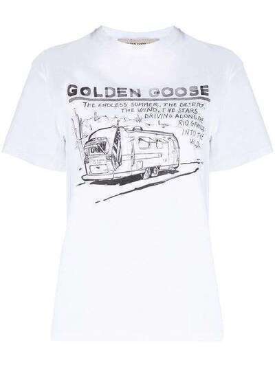Golden Goose футболка Caravan с принтом G36WP124A1