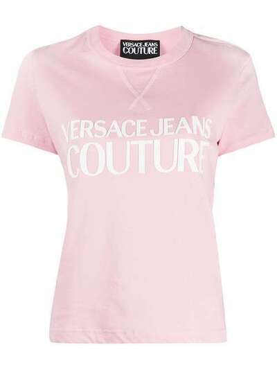 Versace Jeans Couture футболка с круглым вырезом и логотипом B2HVA7X030324